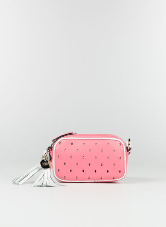 BORSA A SPALLA MINI, D19FANCYPINKBIANCO, small