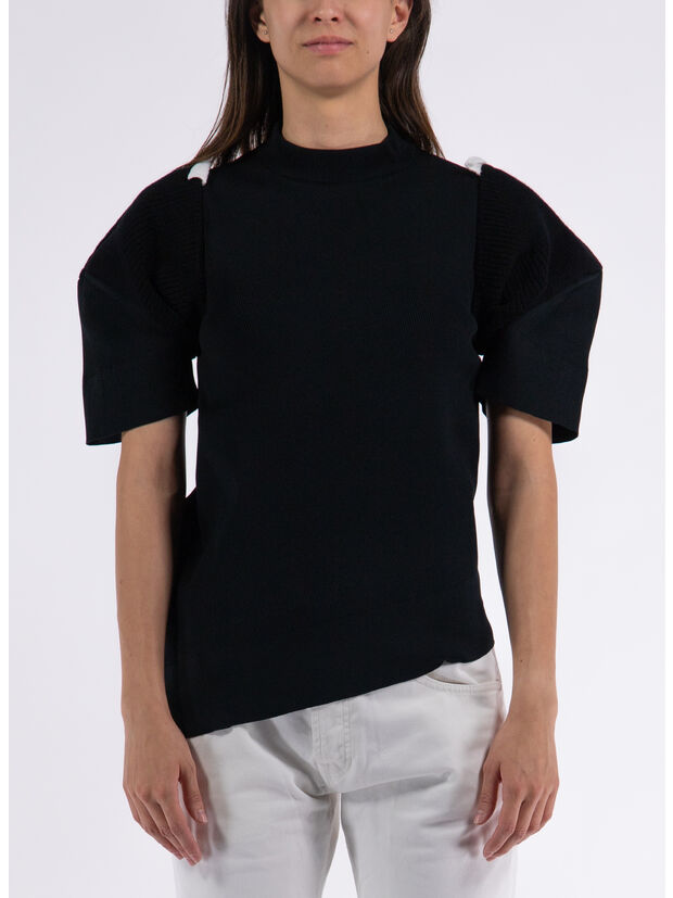 MAGLIONE IN MAGLIA, 001 BLACK, large