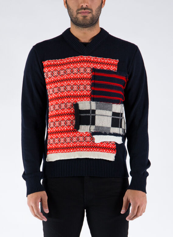 PULLOVER CDG SHIRT, NAVY, medium