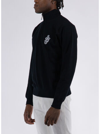 FELPA PADLOCK HALF ZIP, 999 BLACK, small