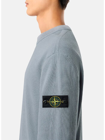 MAGLIONE RIBBED SOFT COTTON, V0049 ASHGREY, small