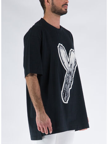 T-SHIRT LOGO GFX TEE, BLACK, small