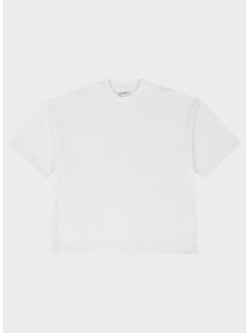 T-SHIRT HEAVY BOXY UNISEX, 0053 WHITE, small