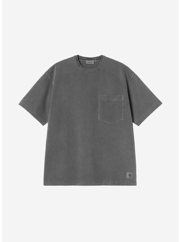 T-SHIRT TORION POCKET, 89B7 BLACK GRIND WASH, medium