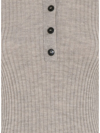 PULLOVER CADEE BLOUSE MERINO, CHAMPAGNE, small