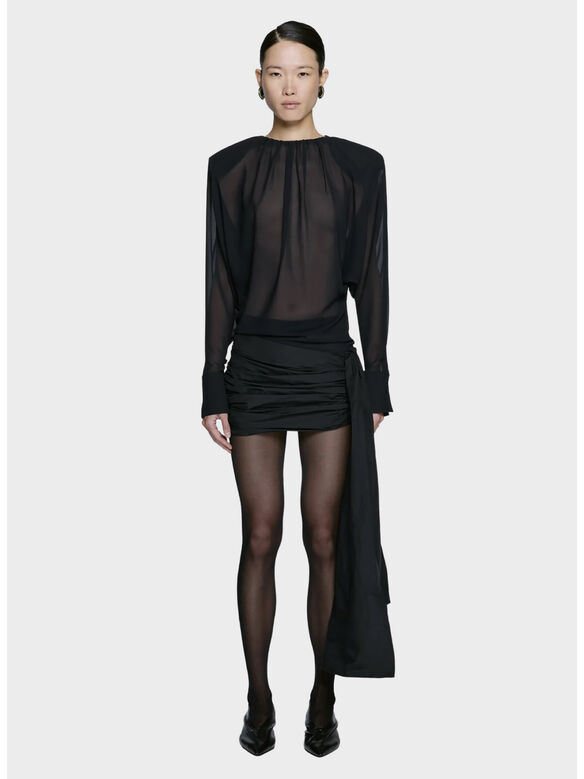 ABITO MINI TIE, 0015 BLACK, medium