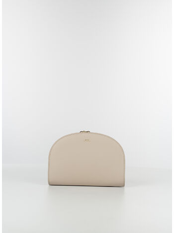 BORSA CLUTCH DEMI-LUNE, LAL MOON GREY, small