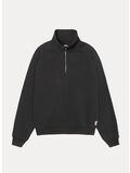 FELPA HALF ZIP RELAXED, 0034 VINTAGE BLACK, thumb