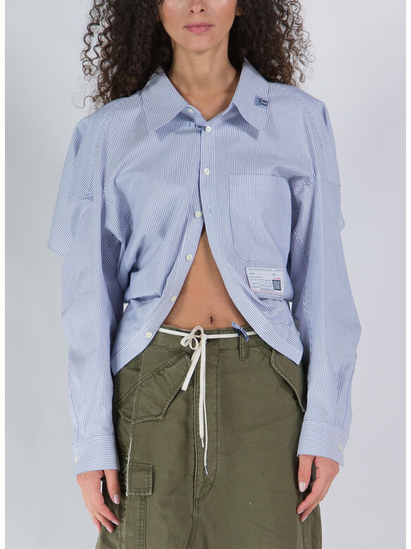 CAMICIA CROPPED, BLUE, medium