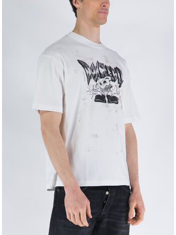 T-SHIRT SINISTER, IVORY, small