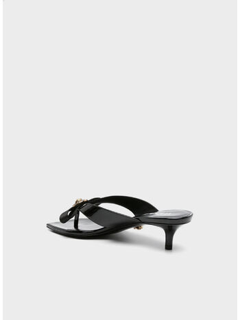 SANDALO T 45 CALF LEATHER, 1B00V BLACK VERSACE GOLD, small