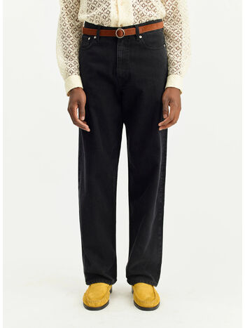 JEANS WIDE CUT, BLACK WASH, small