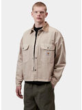 CAMICIA  PRESCOTT, 3VYGD String / Leather, garment dyed, thumb