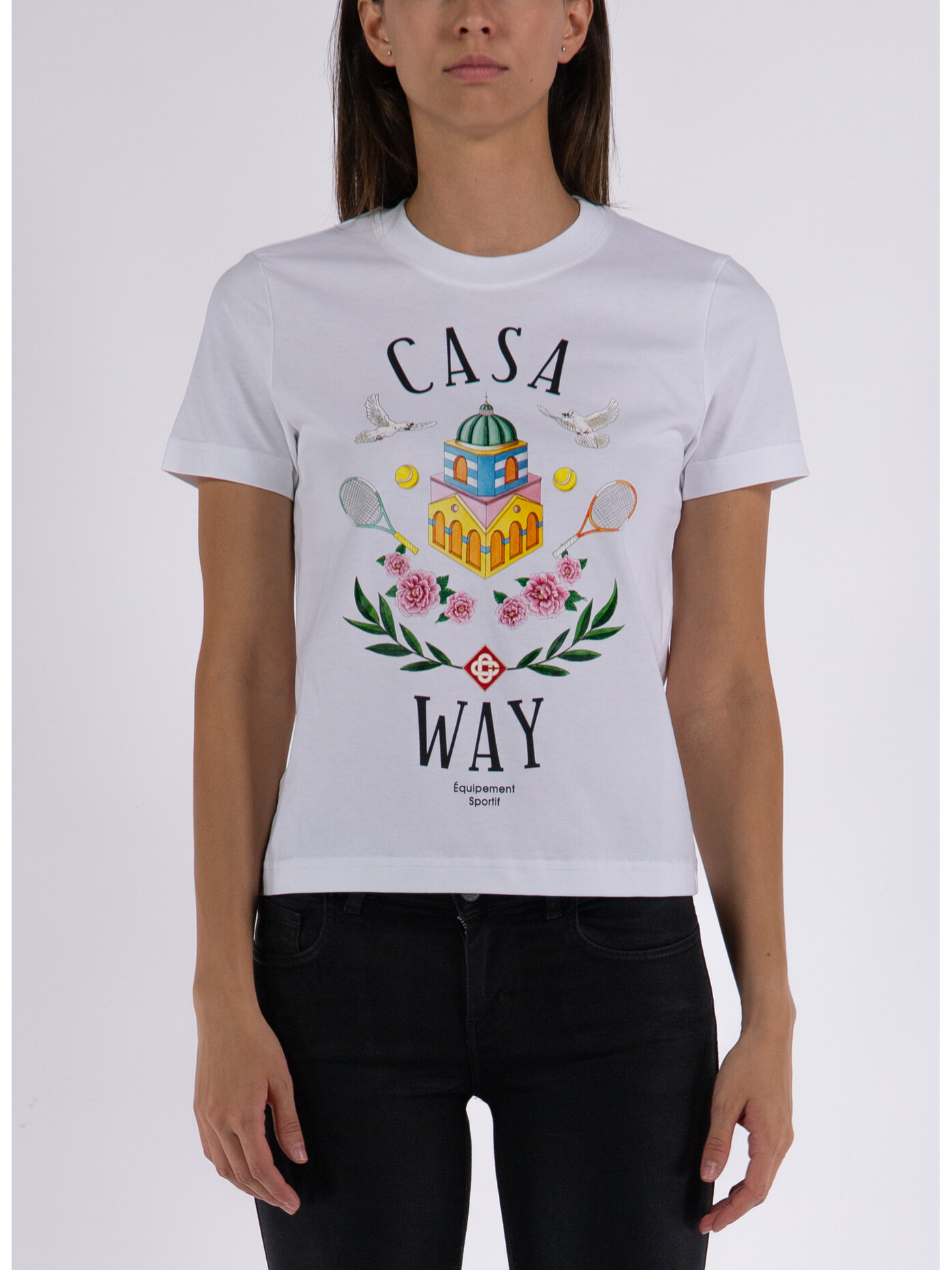 CASABLANCA T-SHIRT CASA WAY PRINTED FITTED | a458460-124293