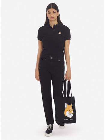 POLO FOX HEAD PATCH, P199 BLACK, small