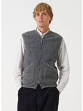 GILET ZIP WAISTCOAT, GREY MARL, thumb