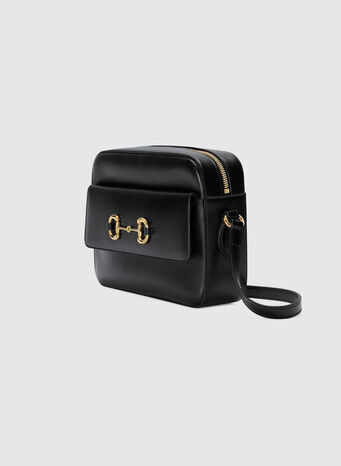 BORSA A SPALLA GUCCI HORSEBIT 1955 MISURA PICCOLA, 1000NERO, small