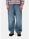PANTALONE SINGLE KNEE, 01EJ Blue, destroy wash, splatter, thumb