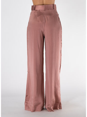 PANTALONE IN SETA CON PIEGHE, BLUSH, small