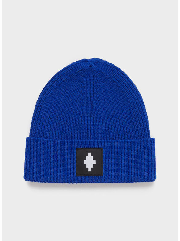 BEANIE CROSS PATCH, 4501 BLUE WHITE, medium