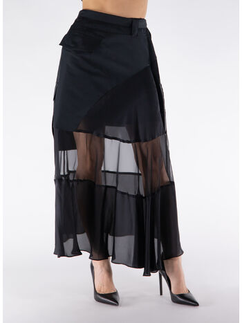 GONNA MIDI FABRIC COMBO, 001 BLACK, small