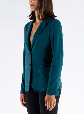 GIACCA SLIM FELPA, 348MALACHITE, small