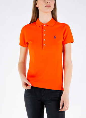 POLO A MANICHE CORTE, 157SAILINGORANGEC731, small