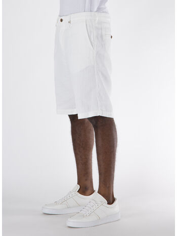 SHORTS CHINO, 01 BIANCO, small