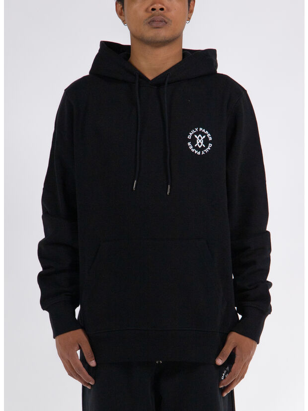 FELPA CIRCLE HOODIE, BLACK, large