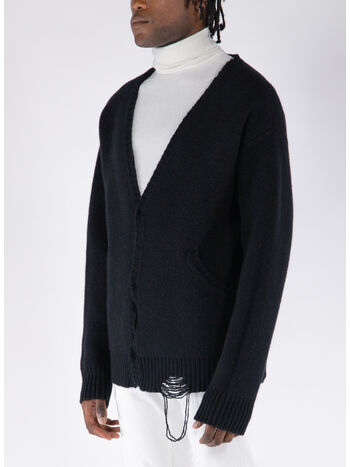 CARDIGAN OVERSIZE, 0372 BLACK, small