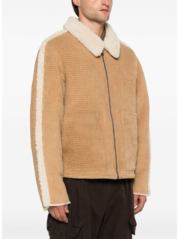 GIACCA CAMEL FAUX FUR, CAMEL, small