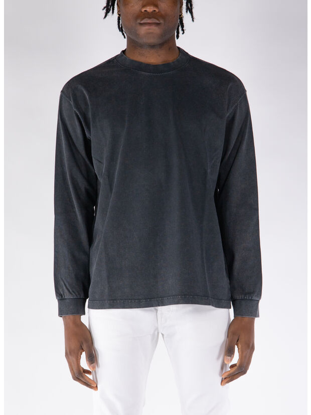 T-SHIRT LONG SLEEVE, 99 BLACK, large
