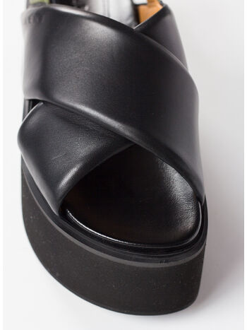SCARPA ZEPPA IN PELLE NERA E VERDE, ZI835 BLACK/DARK OLIVE, small