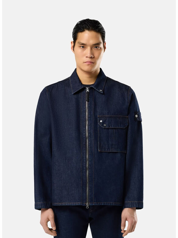 CAMICIA LIGHT BULL DENIM, VJ201 BLUE RINSE, medium