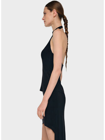 TOP HALTER, BLACK BLACK, small