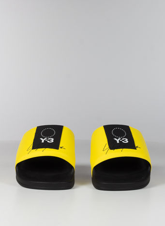 CIABBATTA Y-3 ADILETTE, YELLOW/BLACK/YELLOW, small