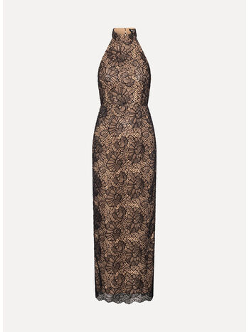 ABITO LACE HALTERNECK, 100 BLACK, small
