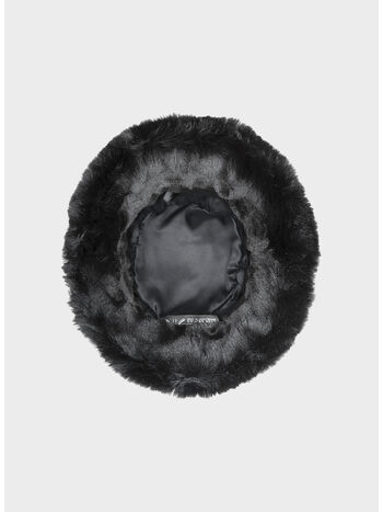 CAPPELLO FAUX FUR BUCKET UNISEX, SB002 SOLID BLACK, small
