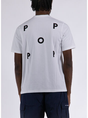 T-SHIRT LOGO, WHITE/BLACK, small
