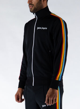 PALM ANGELS FELPA RAINBOW CLASSIC TRACK Multicolor, Nero Uomo | Susi