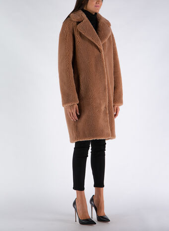 CAPPOTTO CAMILLE COCOON COAT, 10500SAND, small