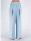PANTALONE PALAZZO LINO E VISCOSA, SKY BLU, thumb