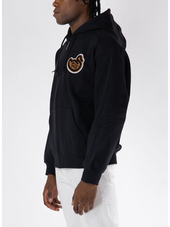 FELPA FULL ZIP BROWN DUCKS, 89XX BLACK, small