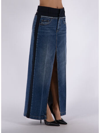 GONNA LUNGA IN DENIM, 4071 BLUE VINTAGE DENIM, small