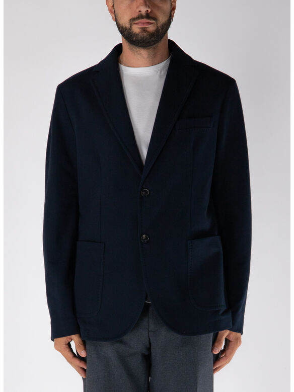 GIACCA MONOPETTO BASICA CASHMERE TOUCH, 851 BLU NOTTE, medium