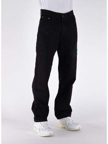 JEANS CLOVER, BLACK, small