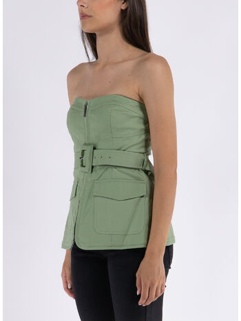 TOP ELETTRA BUSTIER, VERDE, small
