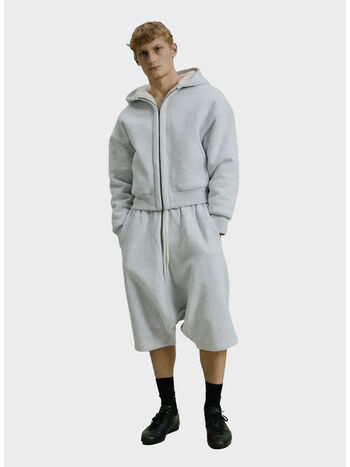 FELPA HEAVY HOOD UNISEX, 0497 HEATHER GREY, small