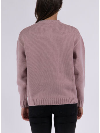 MAGLIONE PARIS LOGO, 34 FADED PINK, small