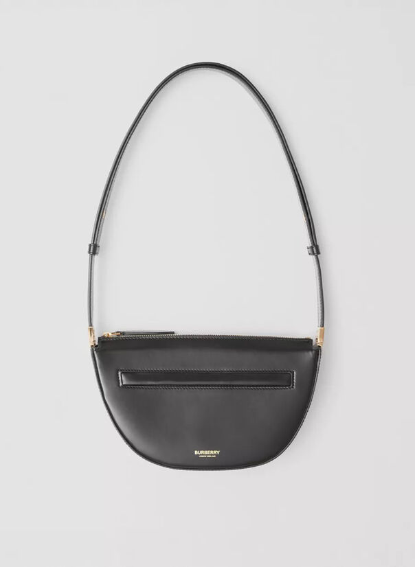 BORSA OLYMPIA MINI IN PELLE CON CERNIERA, A1189BLACK, large